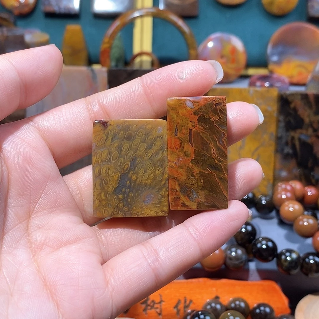 硅化玉天然北票硅化玉牌子未镶嵌飞****y天然北票硅化玉牌子