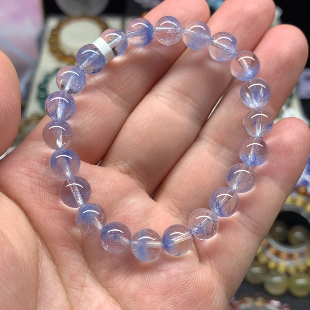 未镶嵌手链水晶靓*镜蓝线石