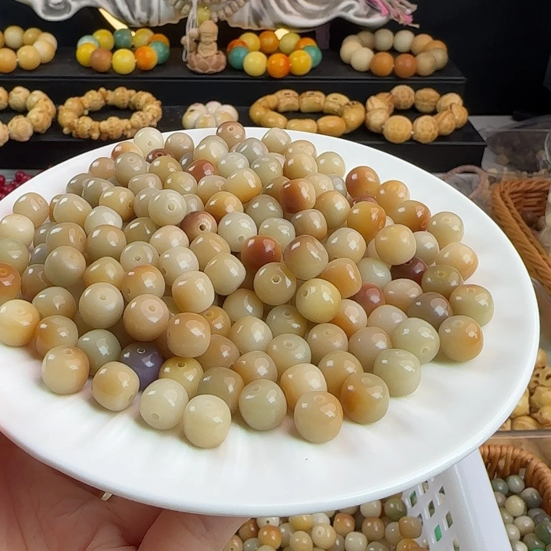 菩提根/象牙果手串卡10炭烧小馒头桶500颗
