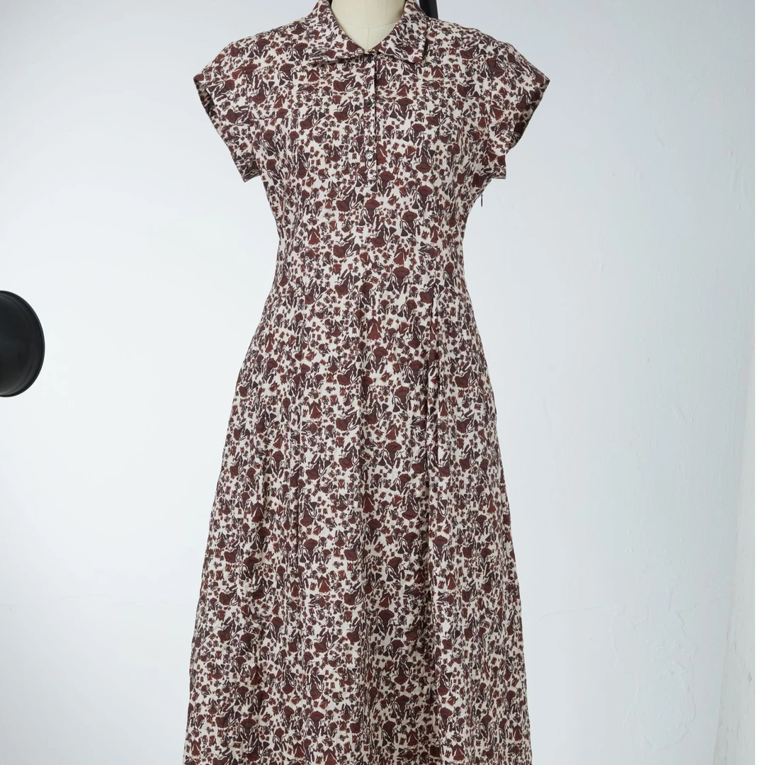 Marisfro/玛丝菲尔25春夏新款无袖花稿气质连衣裙A1FZ21086