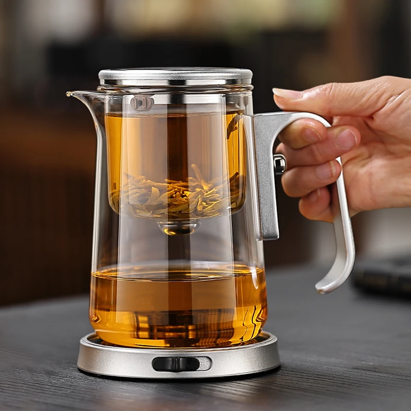2025新款磁吸飘逸杯泡茶壶一键茶水分离杯家用分茶器懒人泡茶神器
