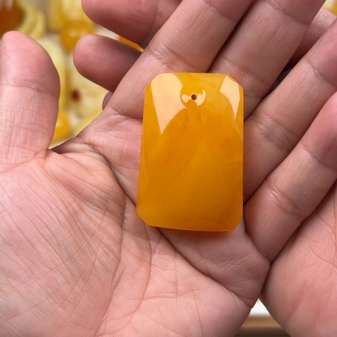 蜜蜡未镶嵌颈饰纯天然琥珀蜜蜡