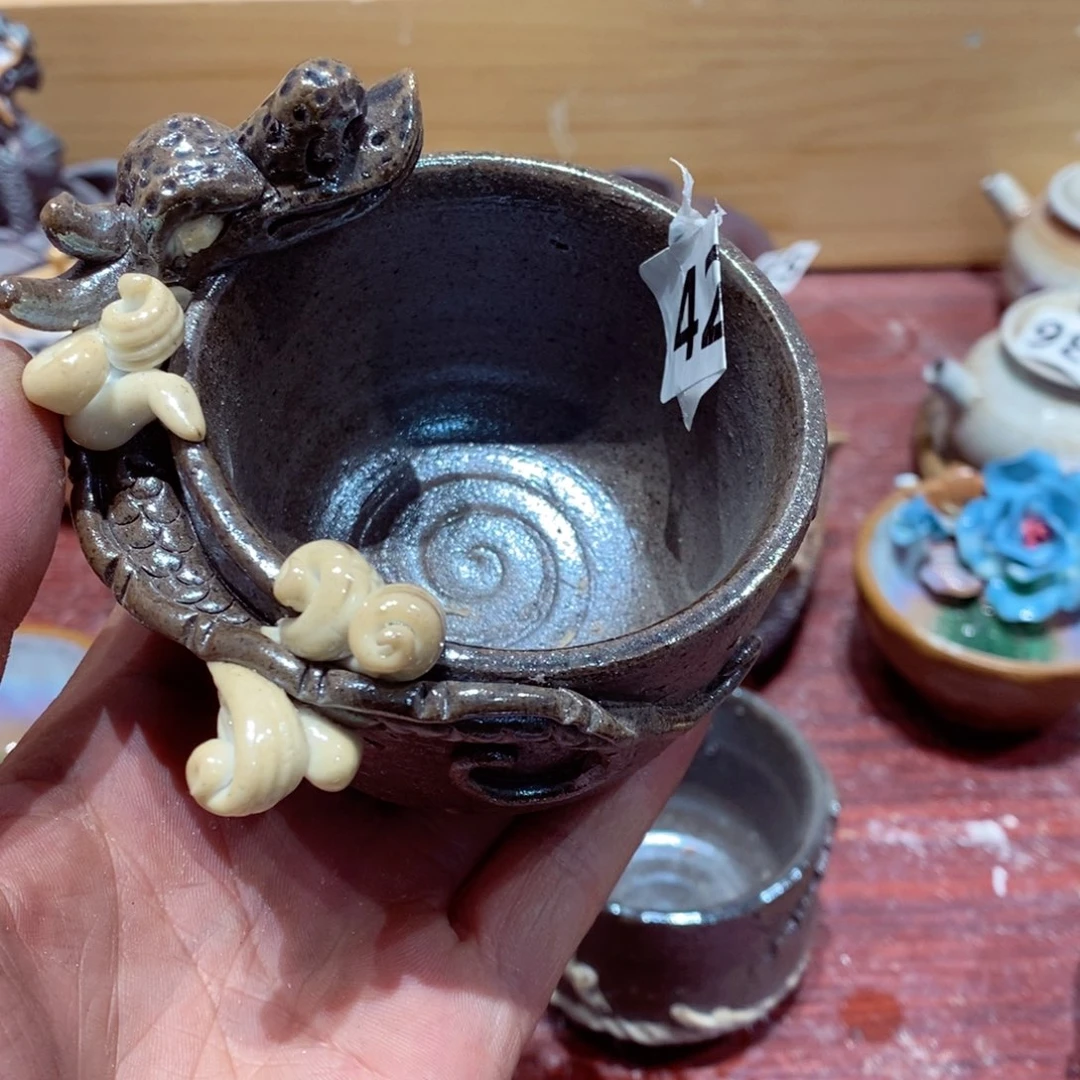 瑕疵，柴烧茶具陶瓷杯子