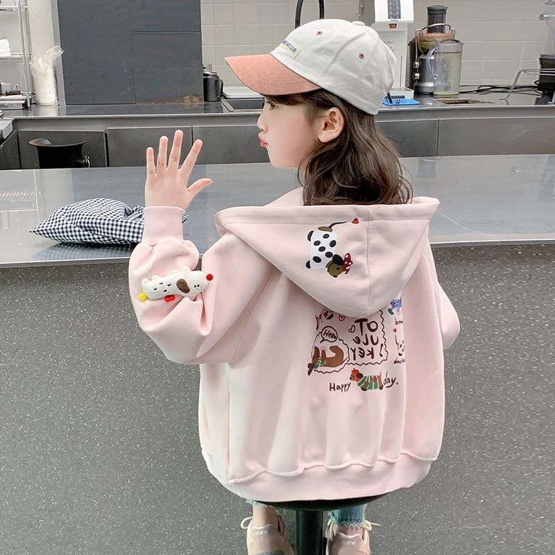 女童外套春秋款2025新款儿童洋气时髦网红棒球服春秋装女孩上衣潮