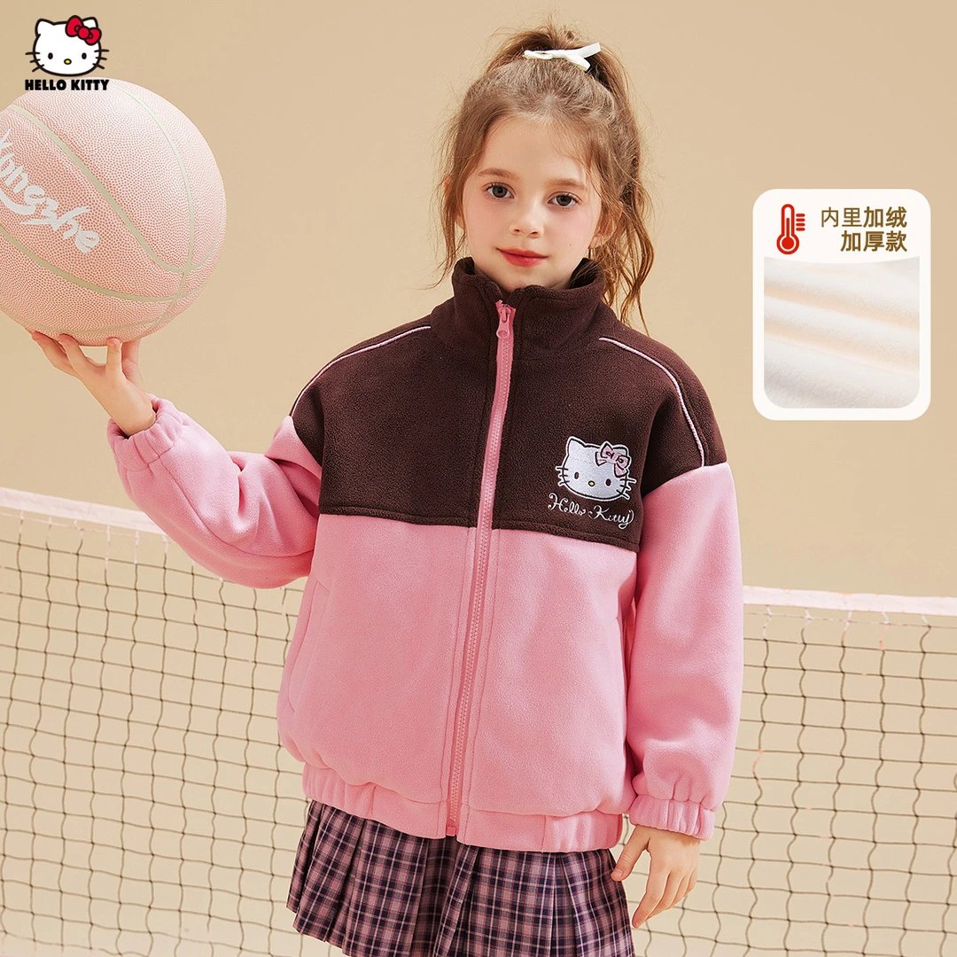 023003女童秋冬款外套中大童装洋气奥粒绒外衣KTM