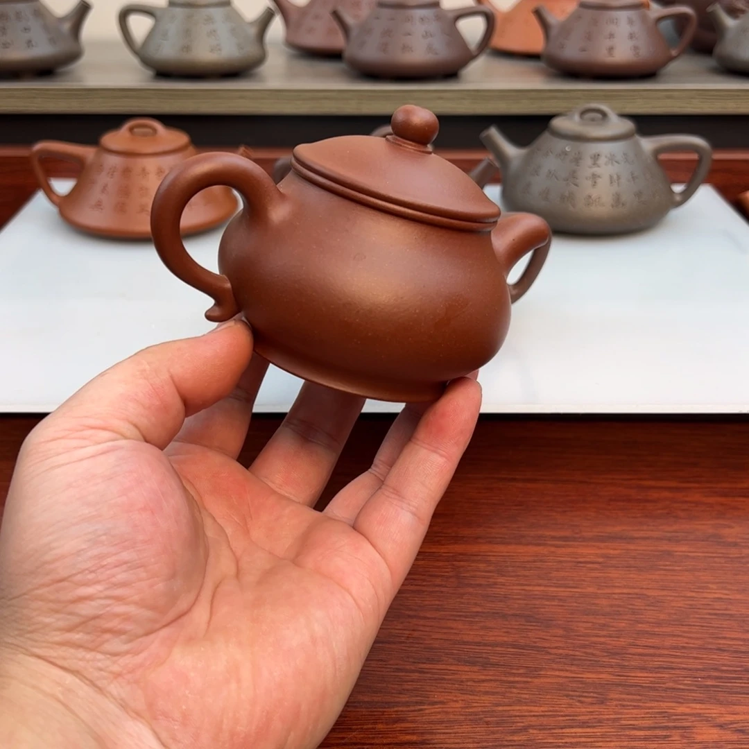 茶壶紫砂微瑕：潘壶175cc 紫泥