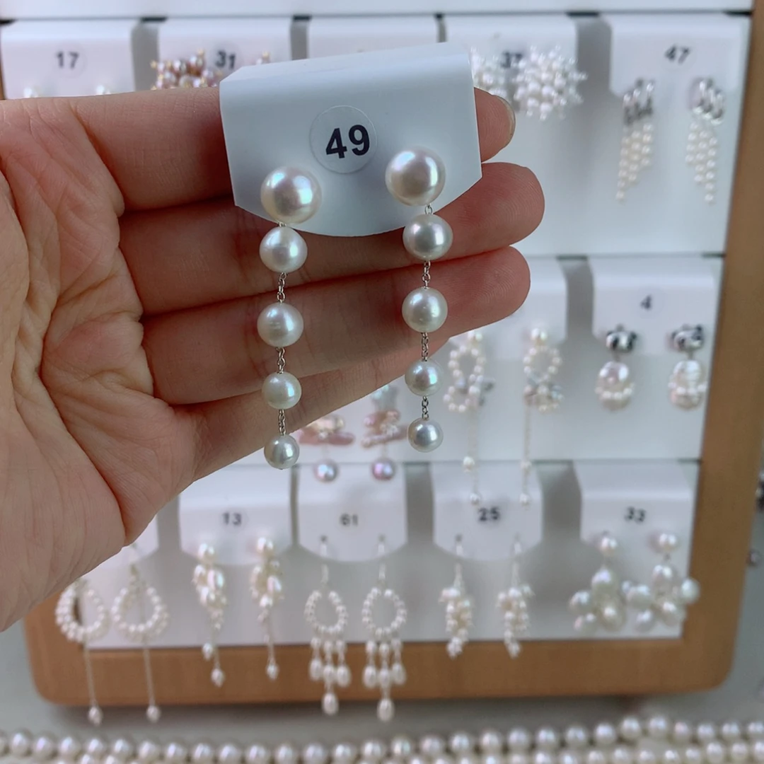 未镶嵌耳饰淡水珍珠