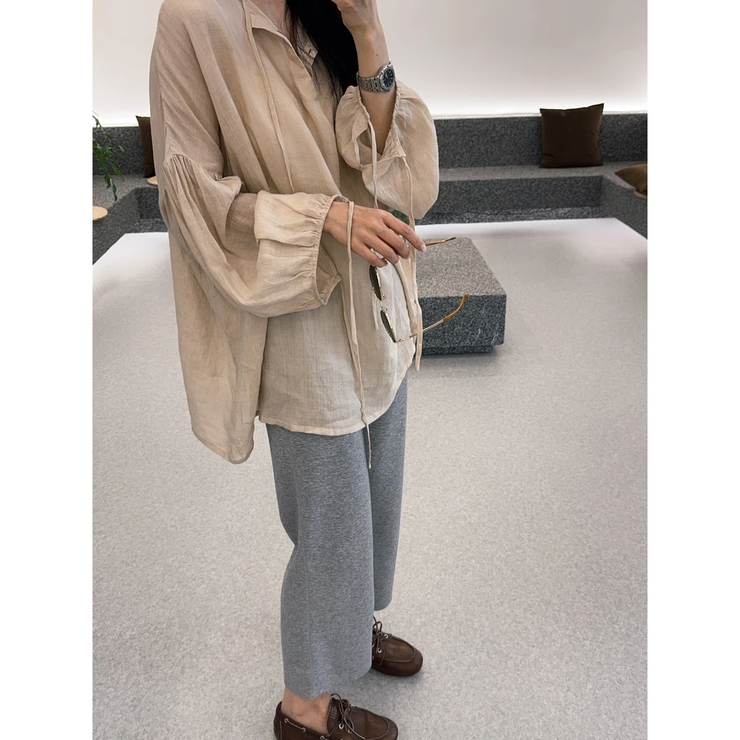 [REVAN SUN] --大骨架穿搭 屿芯 100%苎麻 衬衫25117