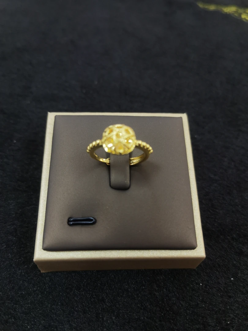 合金戒指 方糖拉丝镂空戒指