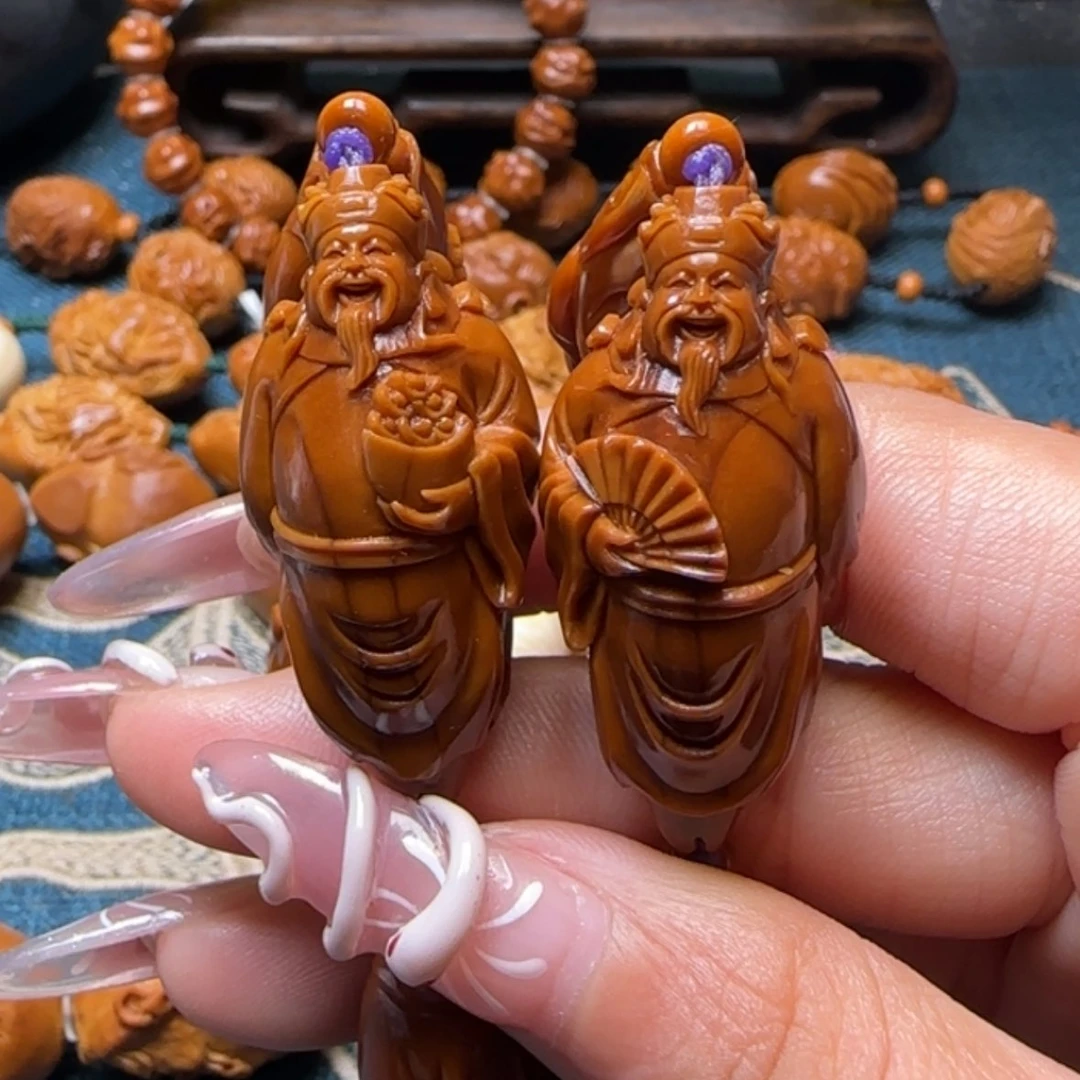 【闪购商品】橄榄核手串定制六合财神的定金