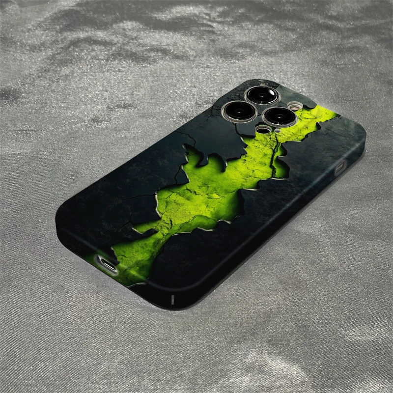 奥菲顿绿色岩浆适用iphone16苹果菲林手机壳华为vivo小米15oppo套