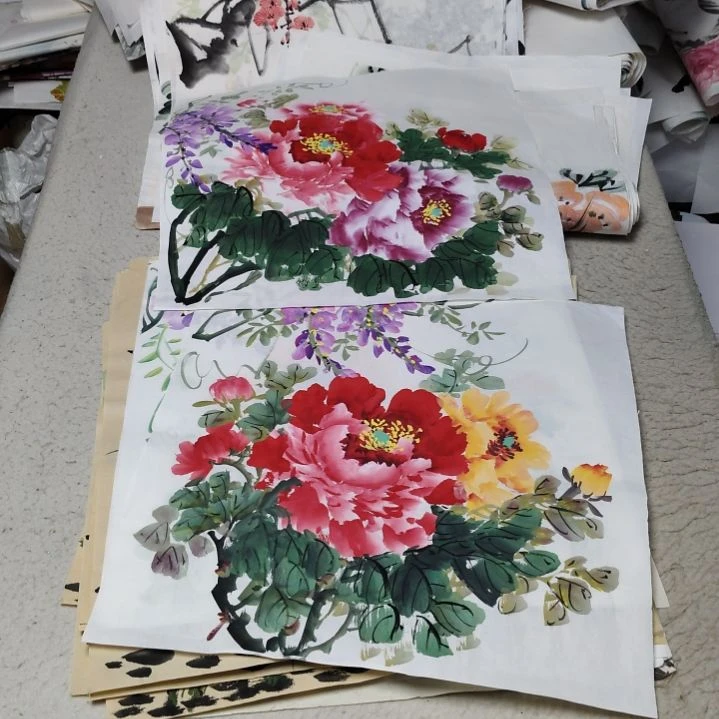 美***莎国画国画花鸟花鸟国画