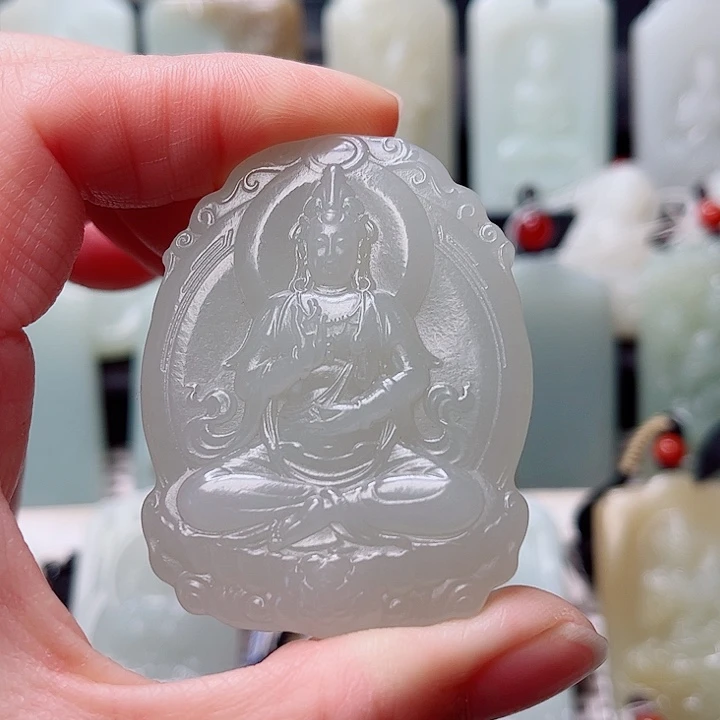 和田玉未镶嵌挂件