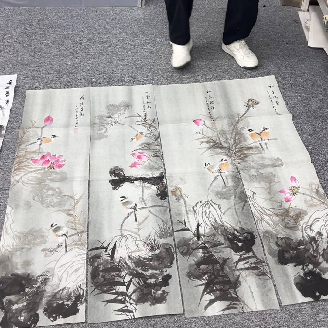 国画纯手绘字画宣纸