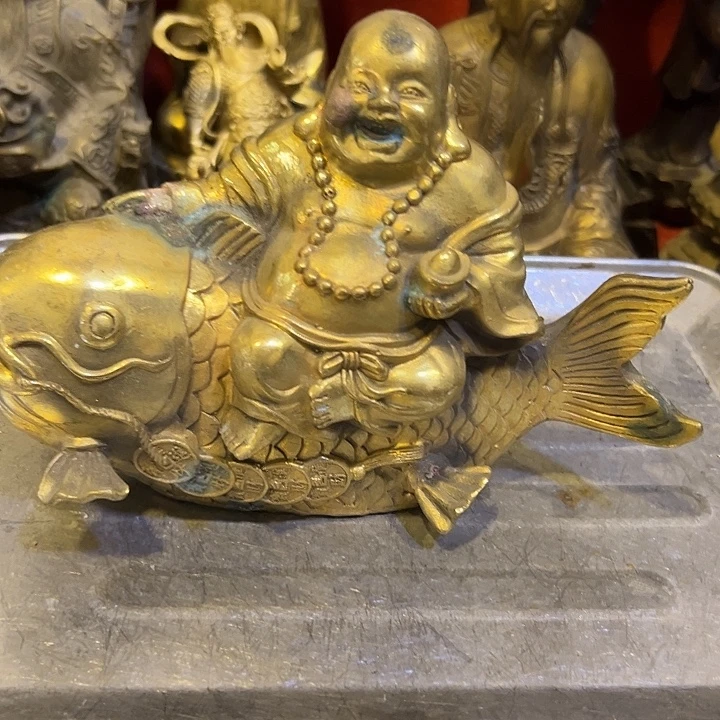 借***今黄铜摆件，文房工艺品摆件