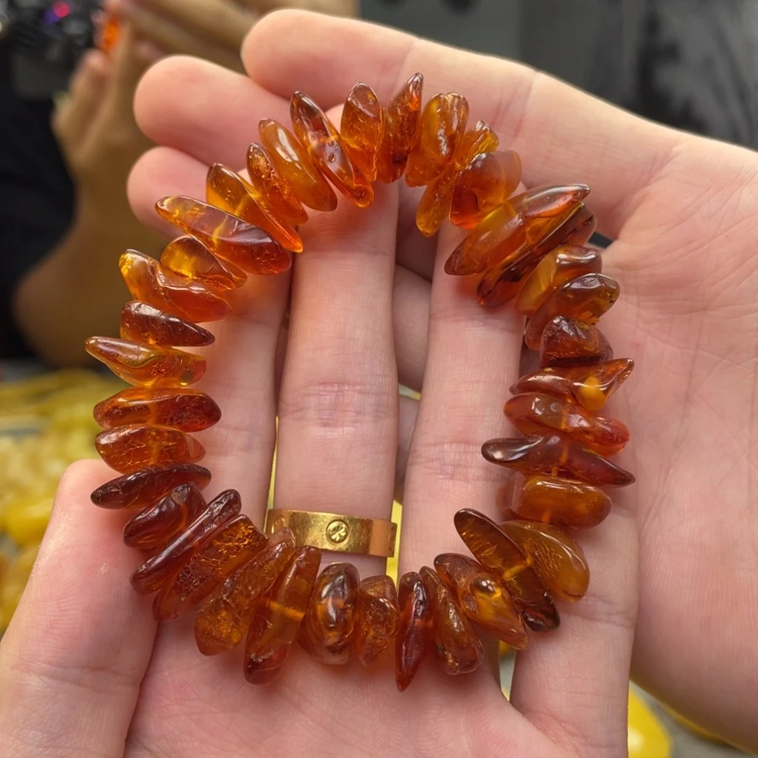 未镶嵌蜜蜡手链手串