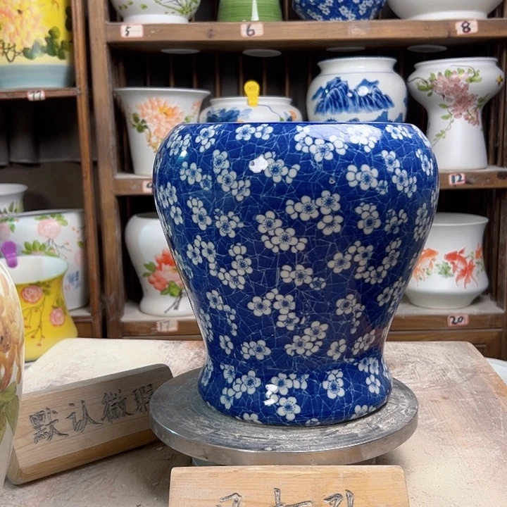 陶鱼尾冰梅花陶瓷陶瓷陶瓷陶瓷