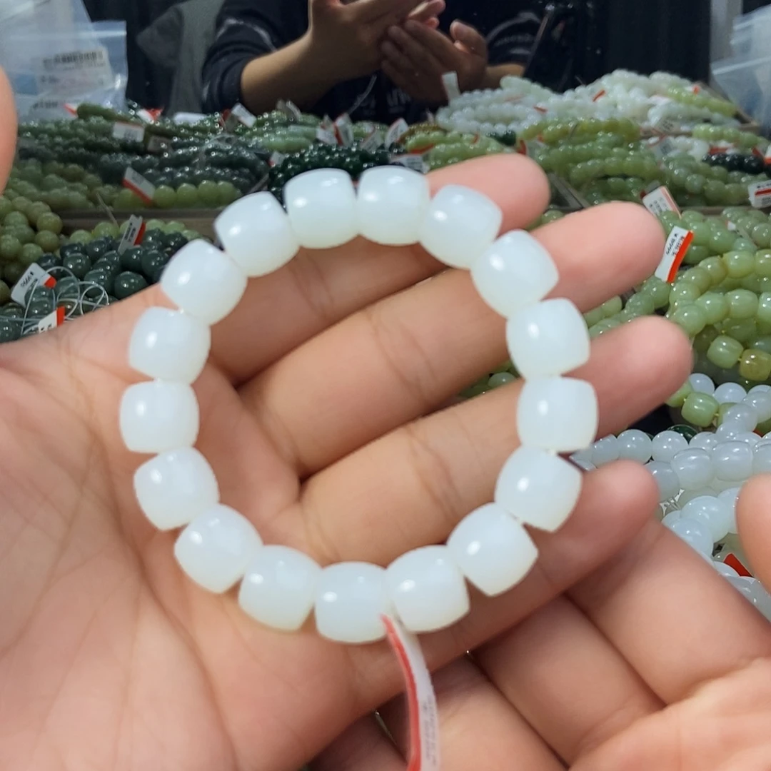 和田玉未镶嵌手串天然卡13和田山流水多样性拍一发一
