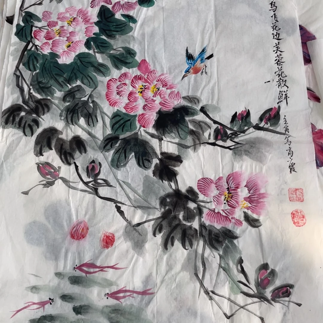 国画高广霞老师绘画