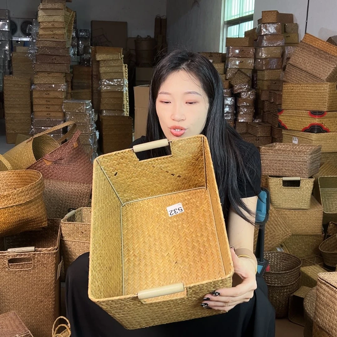 草编包/草编收纳盒微瑕疵