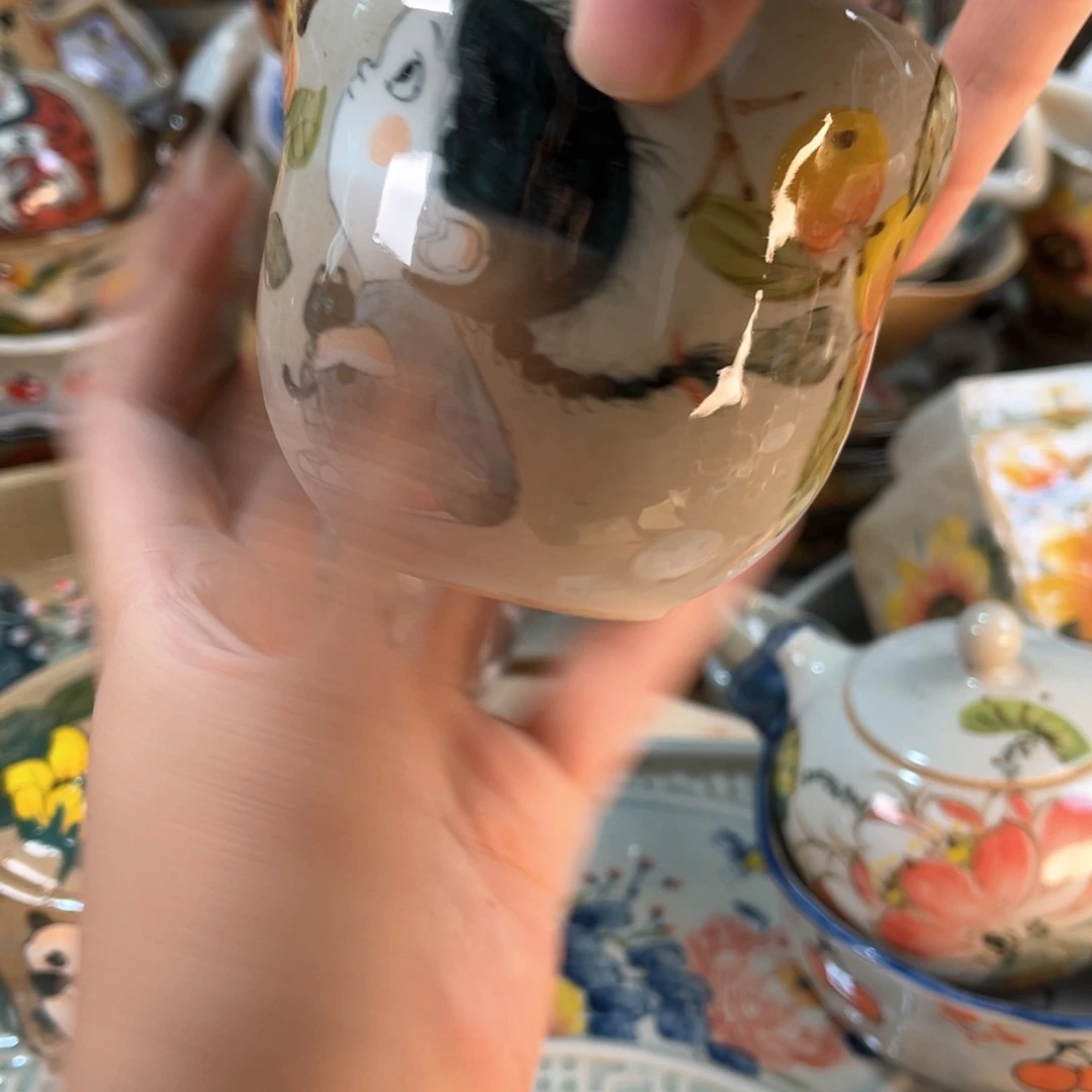 景德镇手工手绘杯