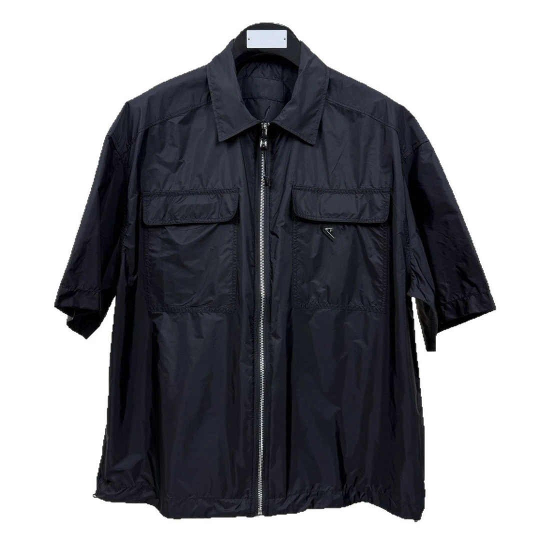 PU普家高版本25SS新款尼龙百慕大山角多口袋男女工装衬衫短袖百搭