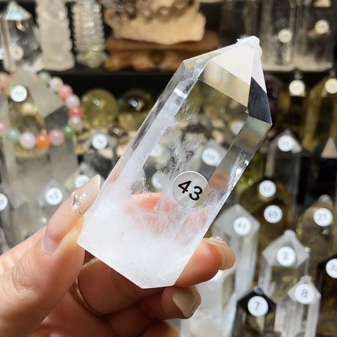 水晶手链未镶嵌白水晶柱子