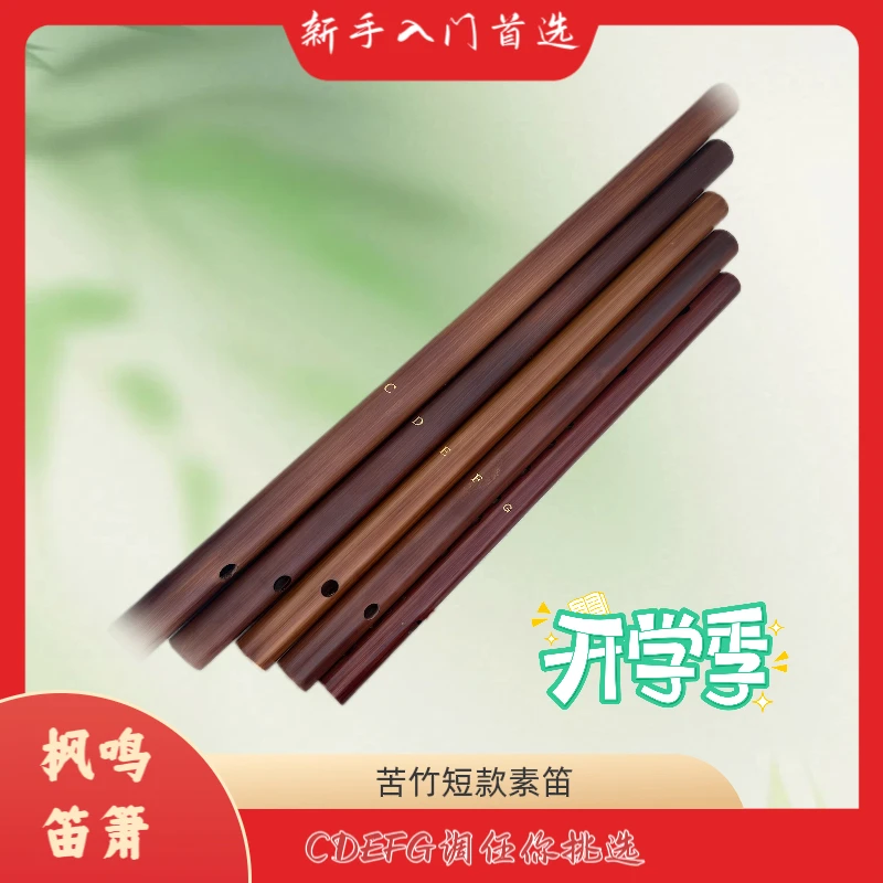 适合初学者成人儿童入门练习古风短款竹笛
