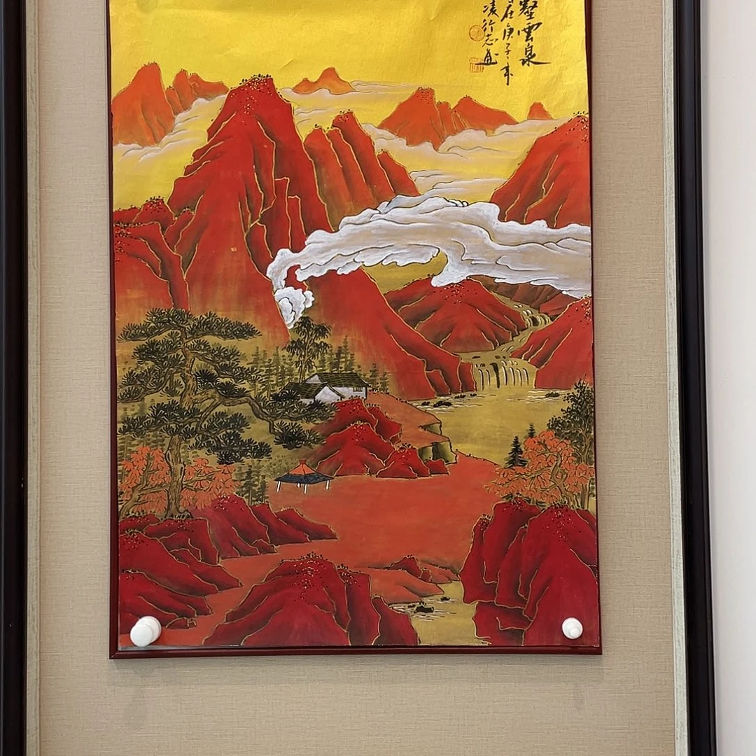 国画凌行志手绘作品