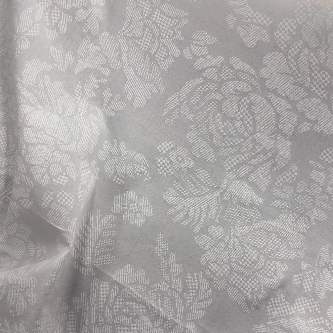 棉北高提花棉白色一米