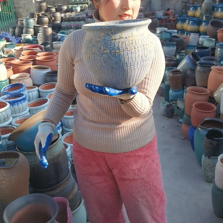 红陶口20高20子瑕疵