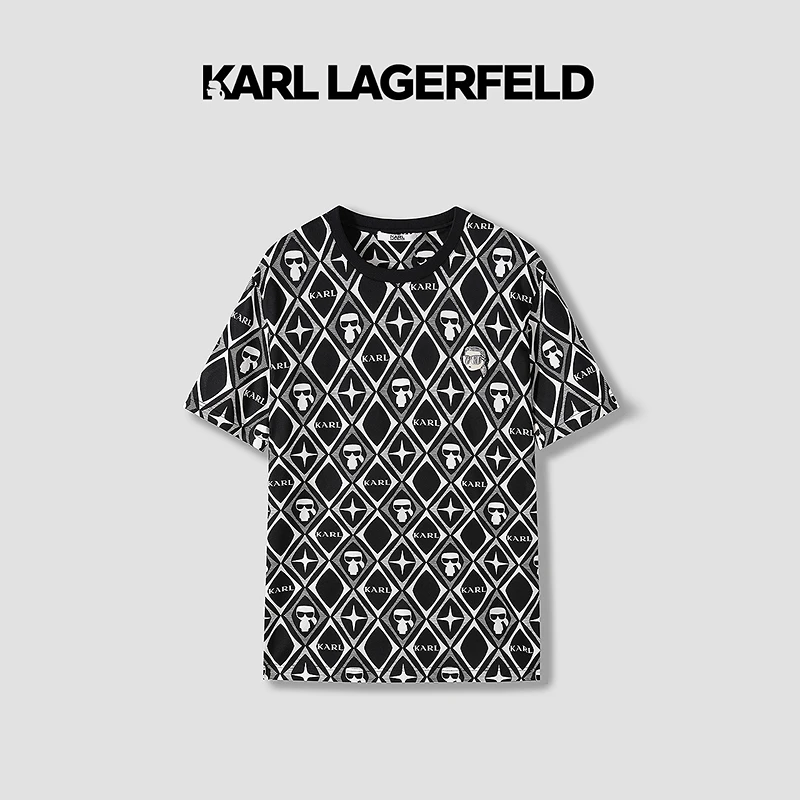 【臻享男装】KARL LAGERFELD卡尔拉格斐短袖T恤老佛爷1K1E30602086