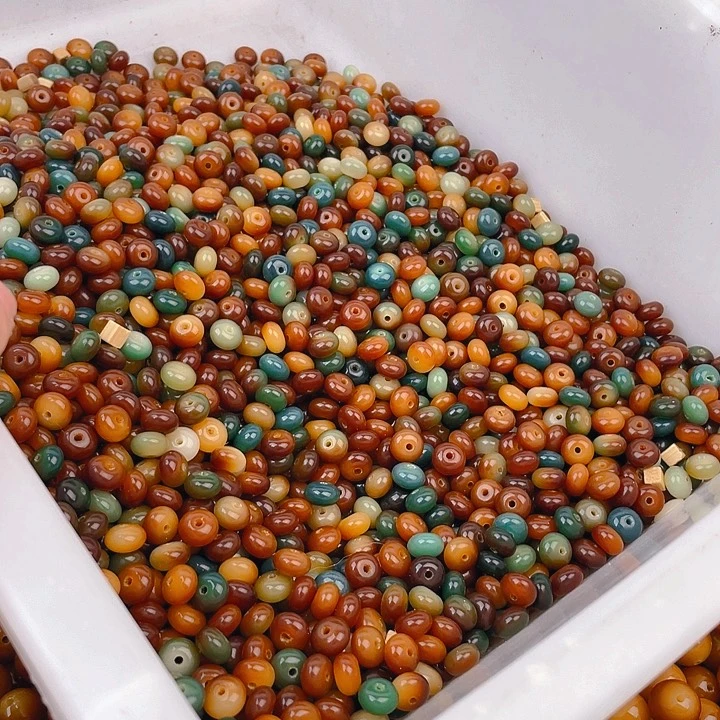 吊坠菩提根/象牙果6*8小算盘散珠100颗