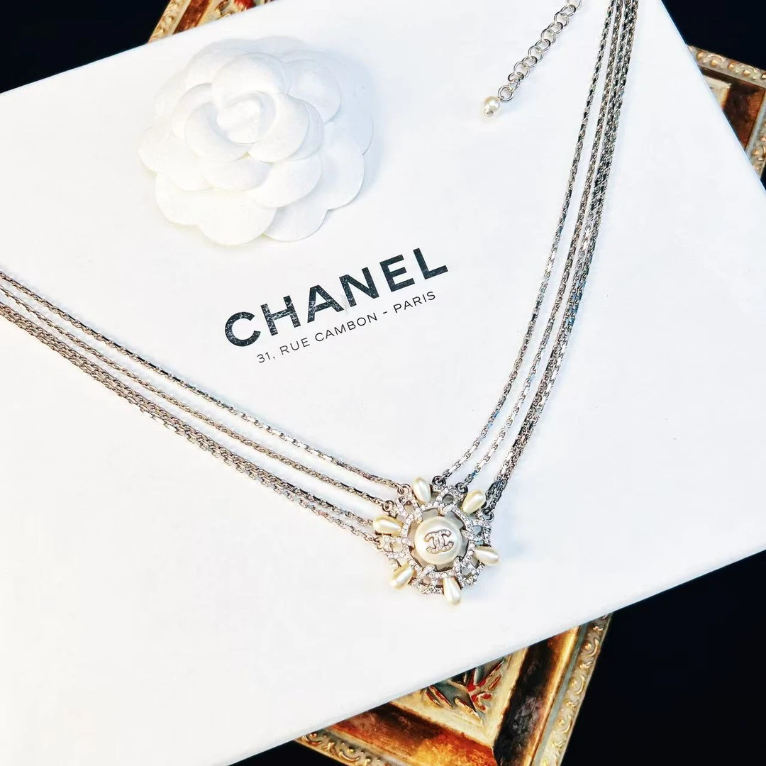 95新 Chanel/香奈儿 柚礼中古/香奈儿汉堡珍珠项链LZ407575