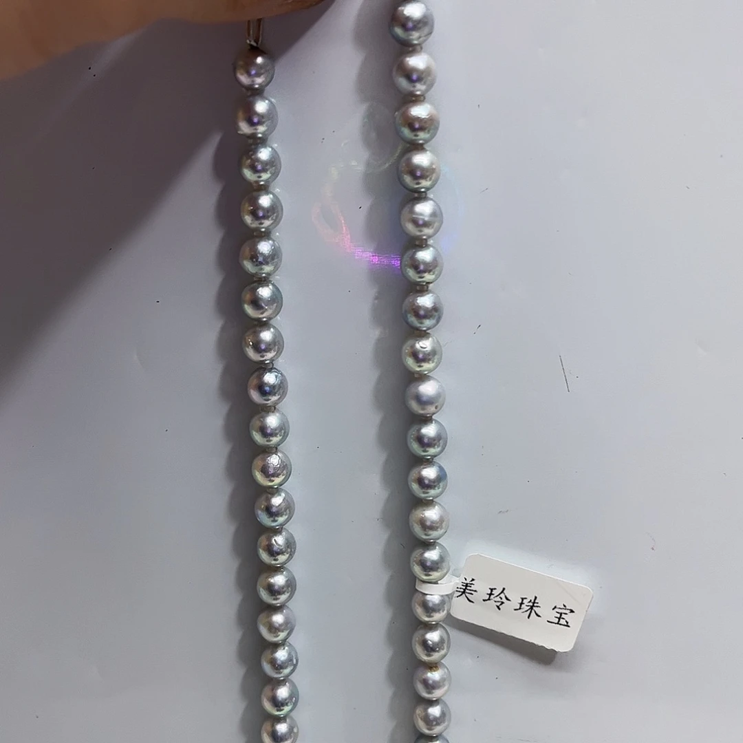 海水珍珠颈饰银S925镶嵌