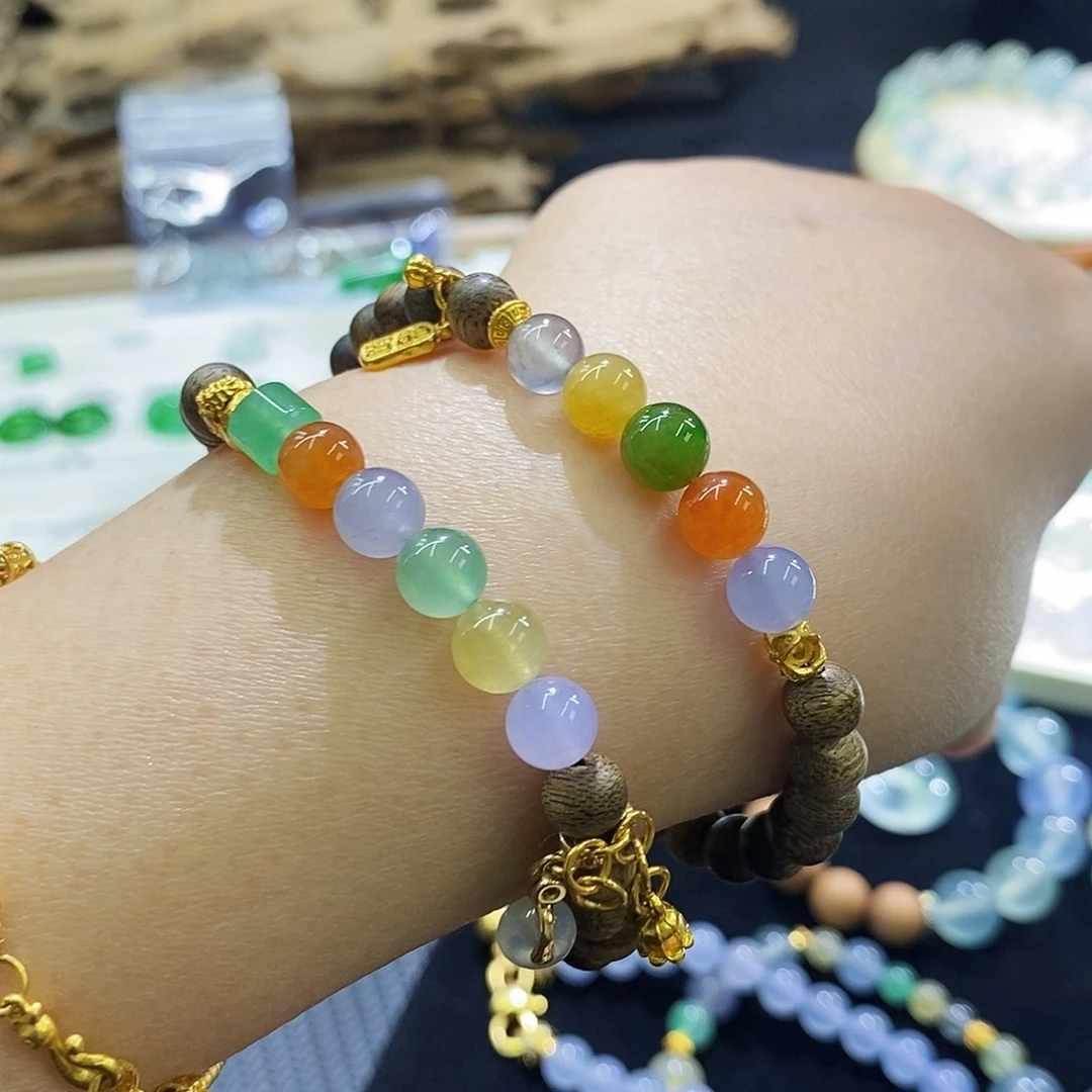 翡翠未镶嵌挂件双层