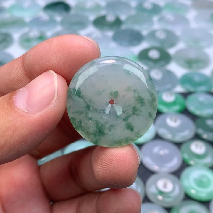 颈饰未镶嵌翡翠缅甸天然A货翡翠29.6-5.7