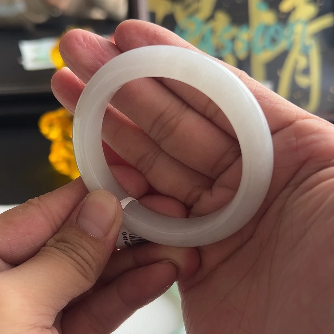 翡翠未镶嵌手镯6号 52.6