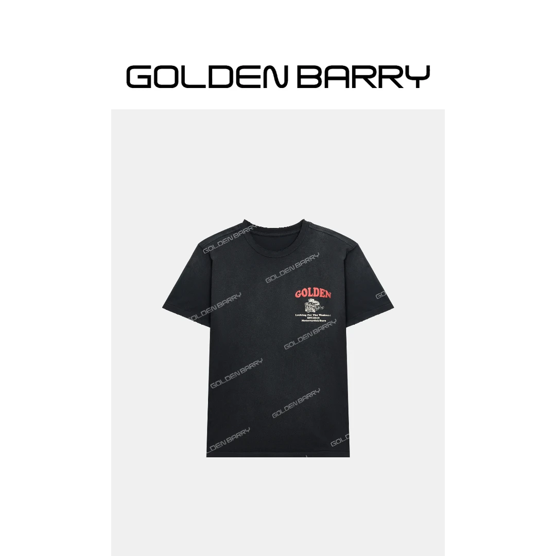 GOLDENBARRY|201989“磐拓机锋”随性醒目字母T恤
