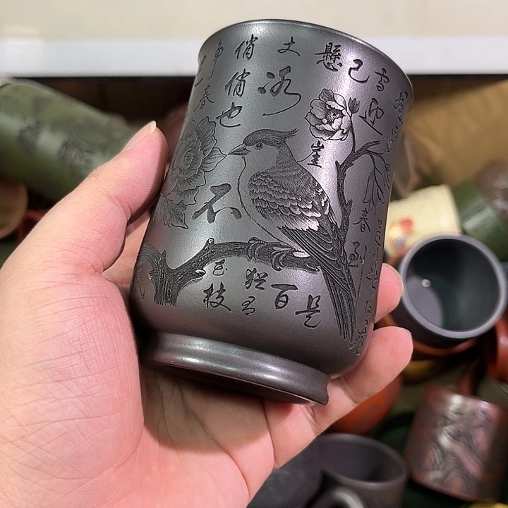 茶杯紫砂全手工紫砂主人杯