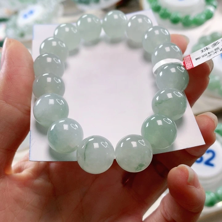 翡翠未镶嵌手链手串12.8
