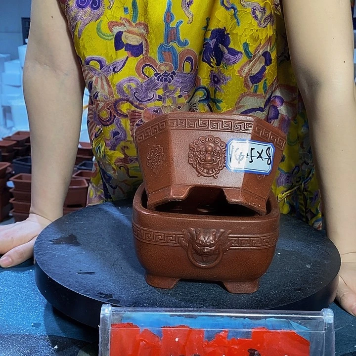 木***大紫砂花盆紫砂艺术