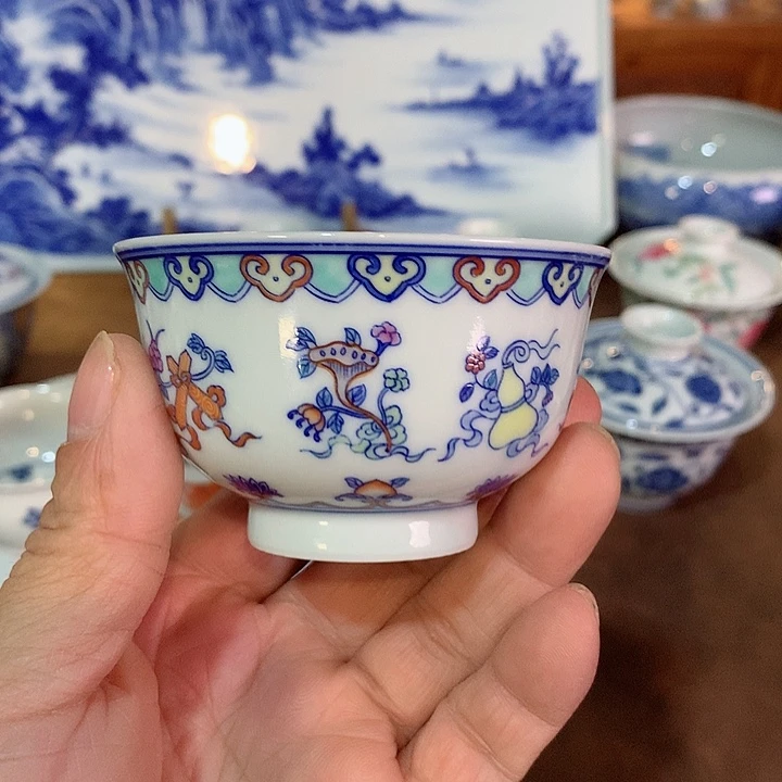 錡镇堂手工手绘手工手绘杯