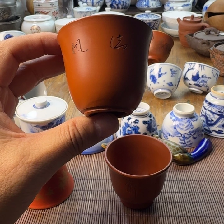 用***4青花瓷器杯子茶具