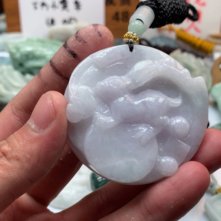 翡翠未镶嵌颈饰保真天然a货翡翠