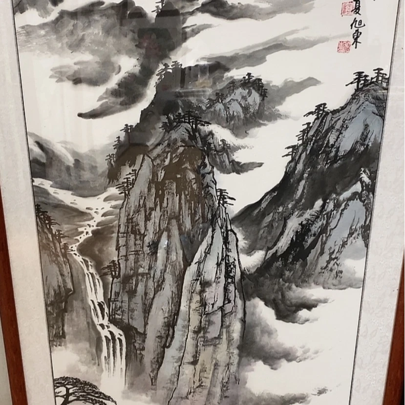 【闪购商品】国画手绘国画带框123.63