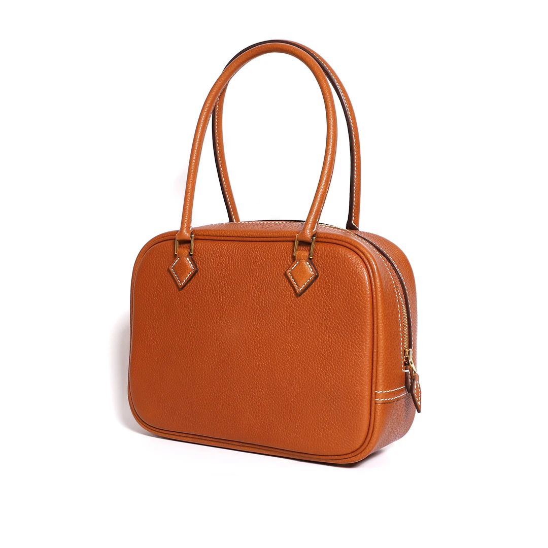 马家羽毛包20手提女士经典款气质轻奢休闲复古简约百搭真皮