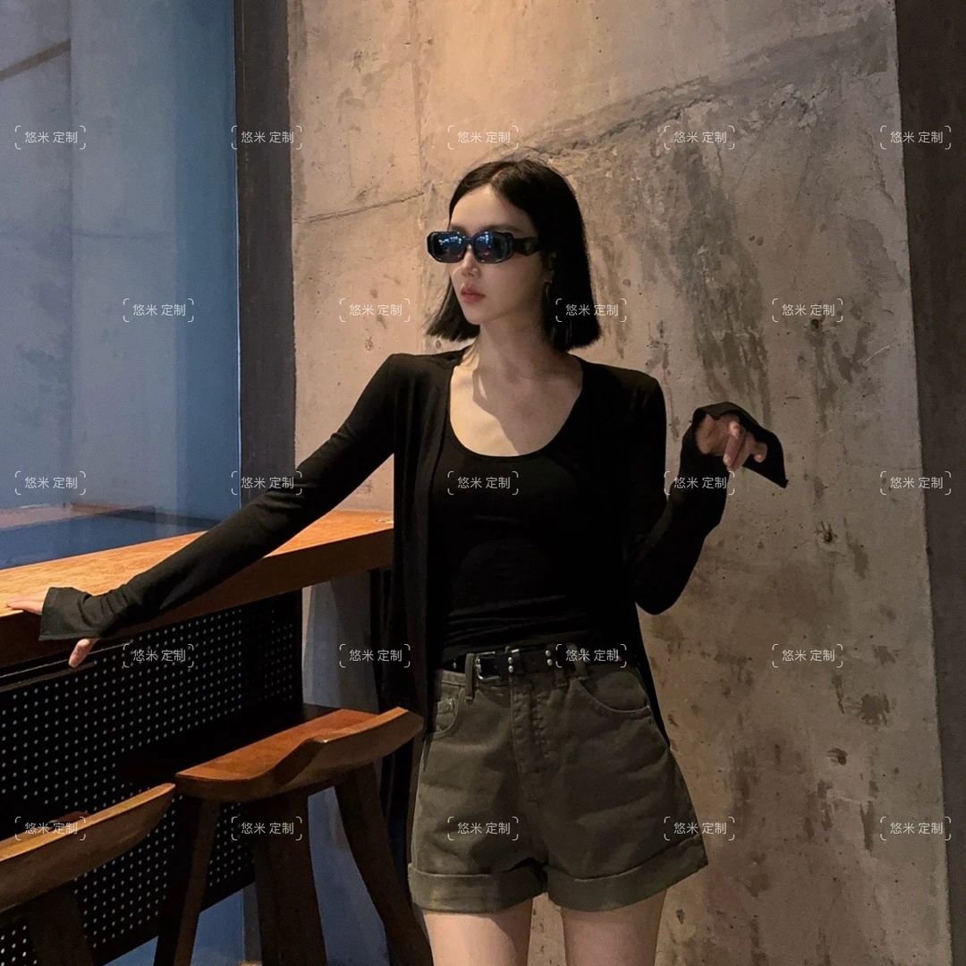【YOU MI】2件套薄款空调开衫上衣 2233