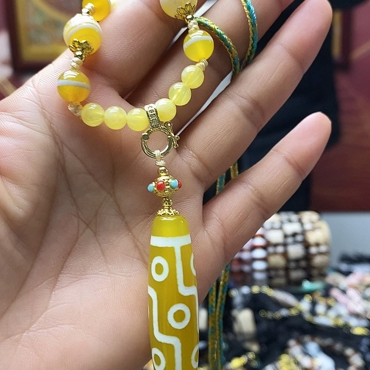 玛瑙/玉髓合金颈饰