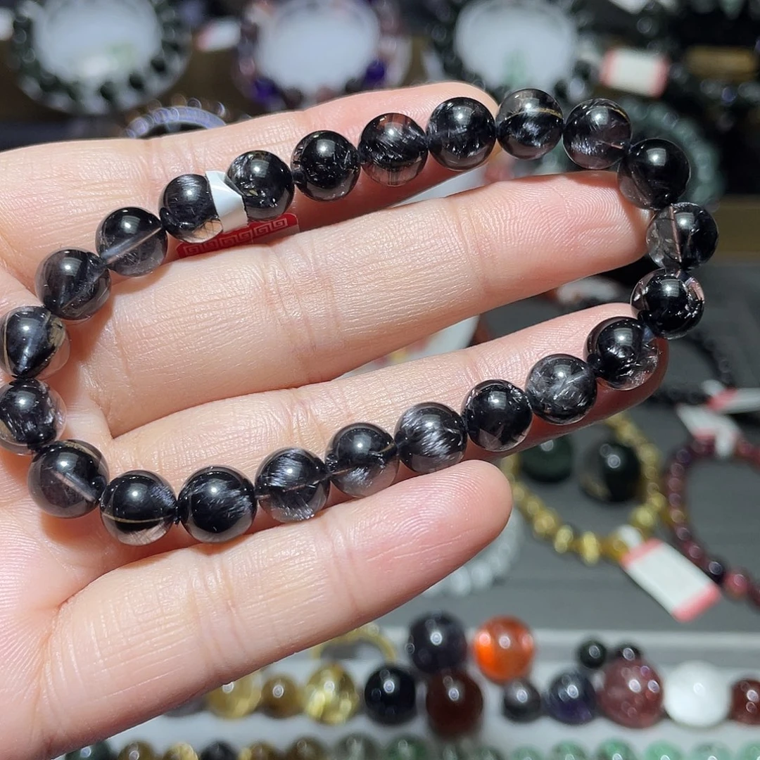 未镶嵌水晶手链钛晶手串